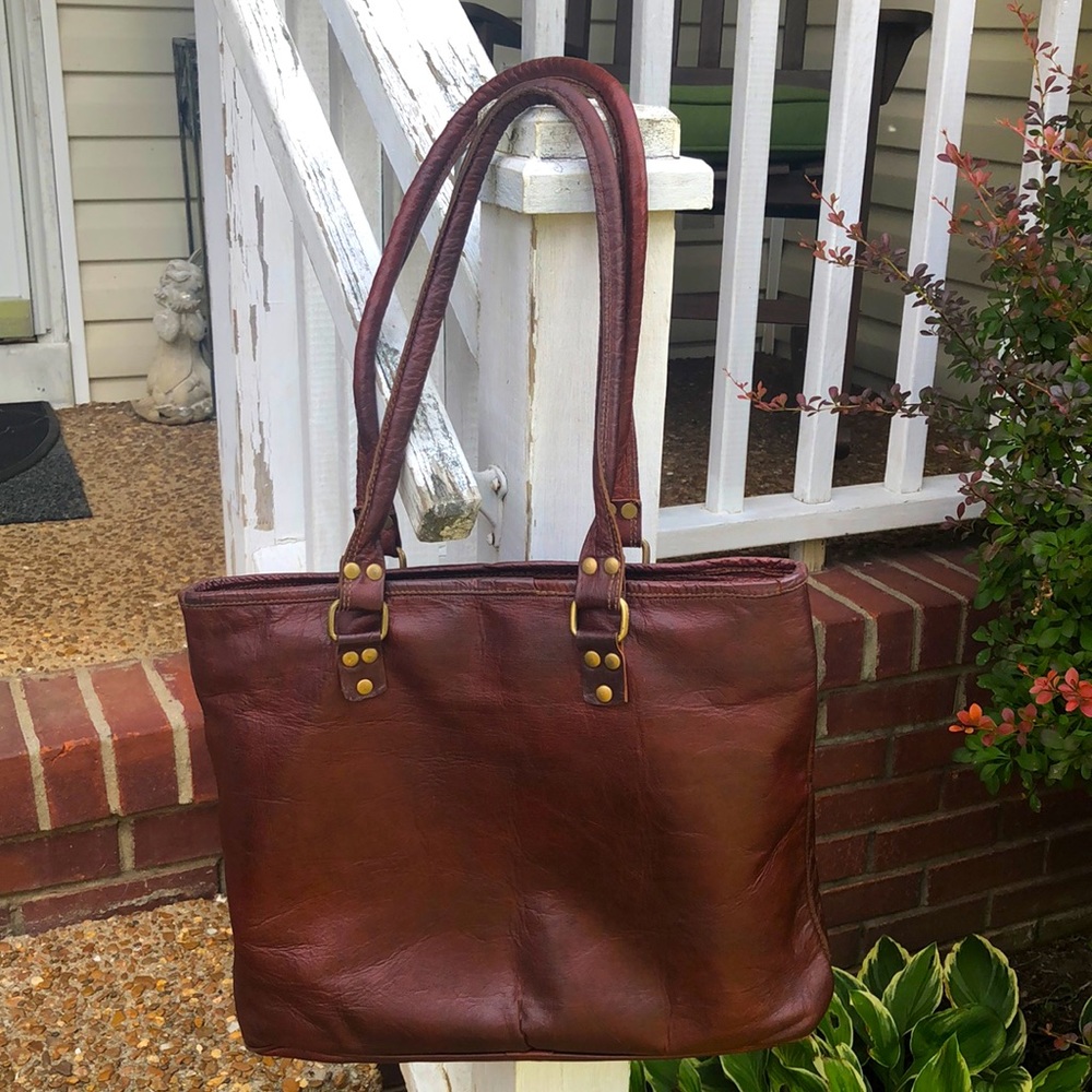 Handmade Real Leather Purse Tote